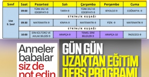 Uzaktan eğitim programı...