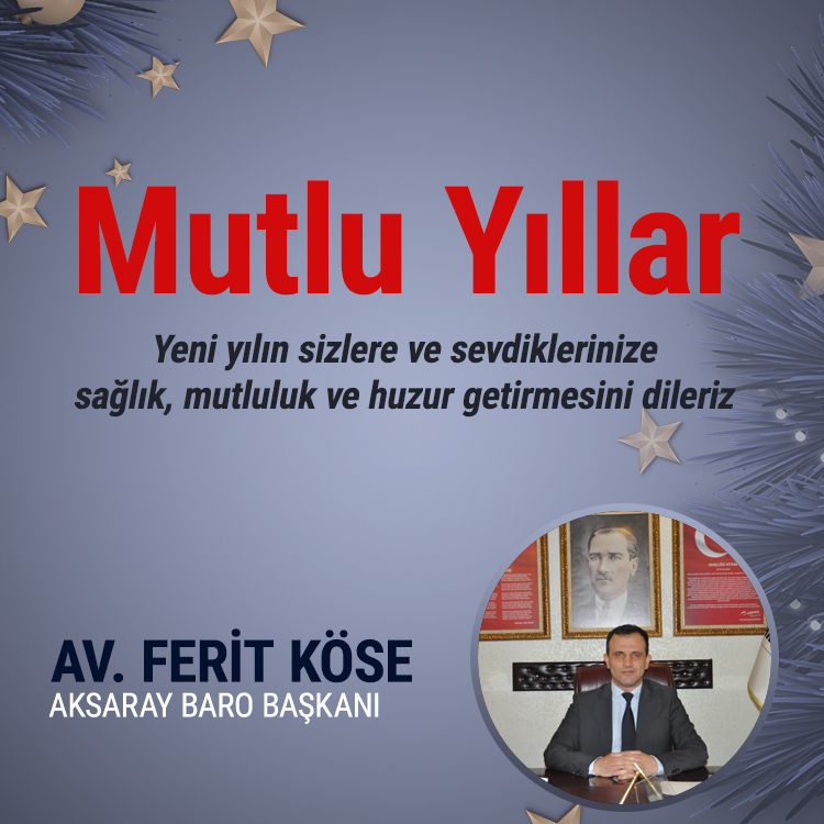 Yeni Yılınız Kutlu Olsun