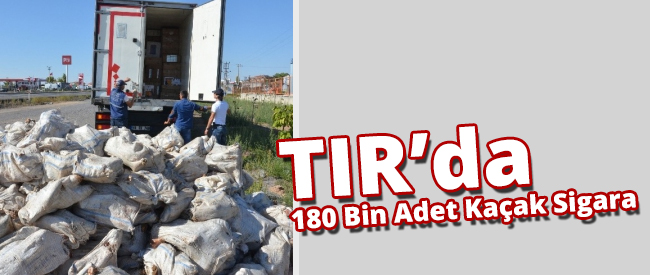 180 Bin Adet Kaçak Sigara Yakalandı