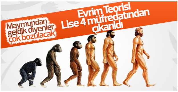 Yeni müfredatta evrim teorisi yok