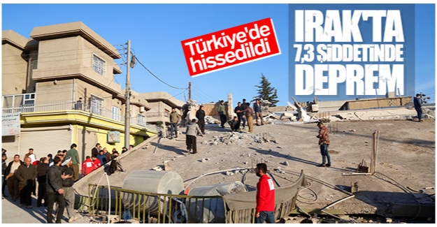 Irak 7,3 büyüklüğünde sallandı