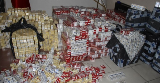 23 bin 200 paket kaçak sigara ele geçirildi