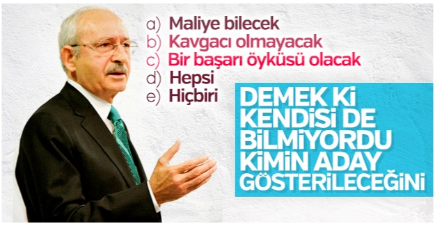 Muharrem İnce ve Kılıçdaroğlu&#039;nun aday tarifi