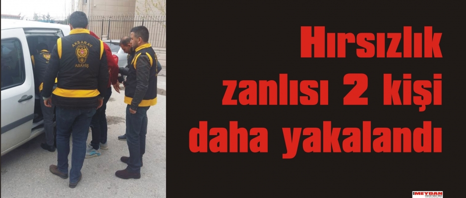 Hırsızlık zanlısı 2 kişi daha yakalandı