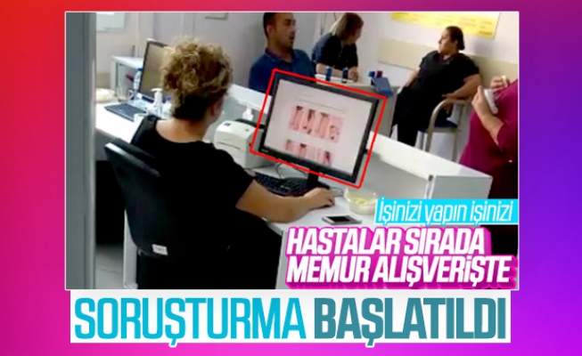 Alışveriş için hastaları bekleten memura soruşturma