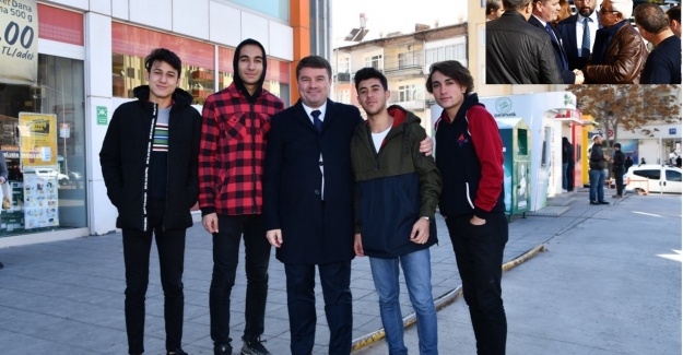 Başkan Dinçer çarşı esnaflarını ziyaret etti