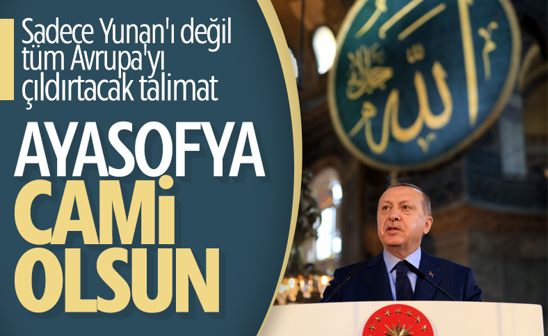 Erdoğan'dan Ayasofya kararı