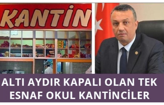 Kapalı olan tek esnaf okul kantincileri