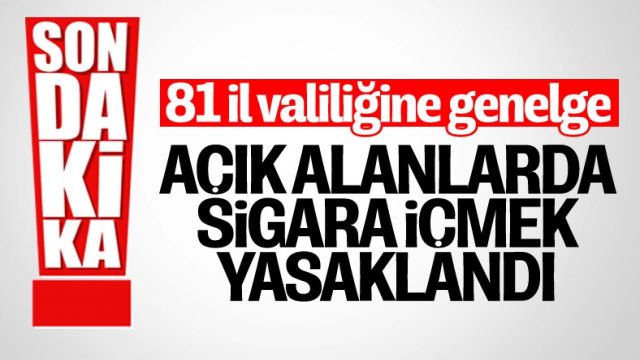 Cadde ve sokaklarda sigara içmek yasaklandı
