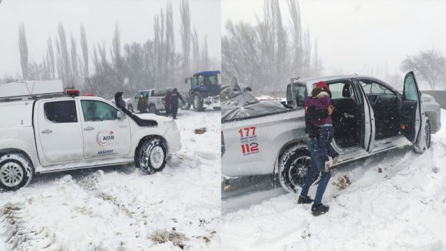 Mahsur kalan 117 vatandaşın yardımına AFAD yetişti