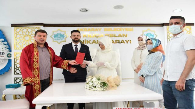 2021 yılında 2 bin 200 çiftin nikah akdi gerçekleştirildi