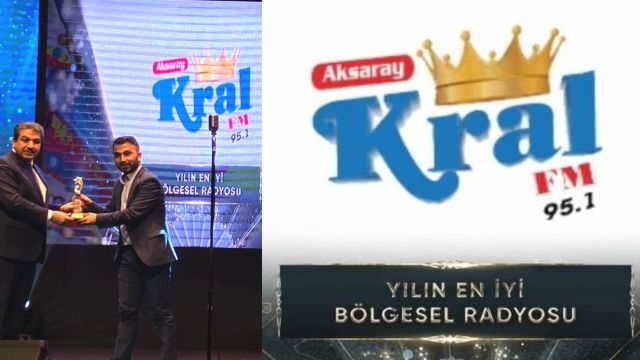 Radyonun Yıldızlarında Yılın En İyi Bölgesel Radyosu 2.Kez Aksaray Kral Fm oldu