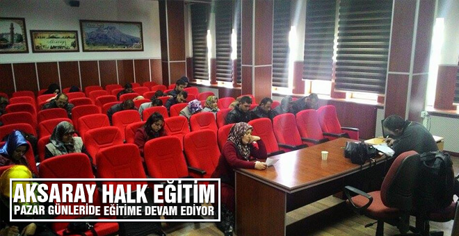 Pazar günleride eğitime devam ediyor.