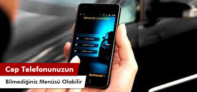 Telefonunuzun bilmediğiniz bir menüsü olabilir!