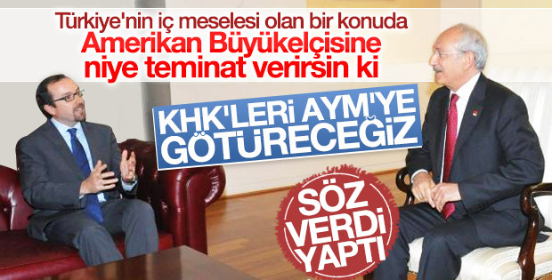 ABD&#39;li elçiye teminat verilen KHK için AYM&#39;ye başvuru