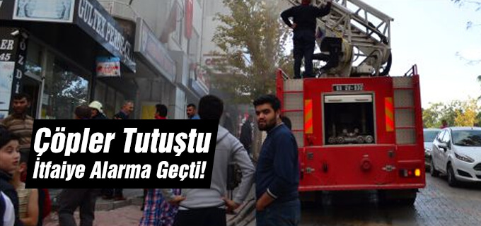 Çöpler tutuştu, İtfaiye alarma geçti!