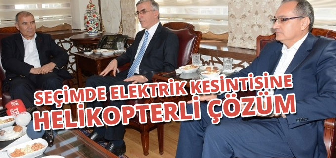 Seçimde Elektrik Kesintisine Helikopterli Çözüm