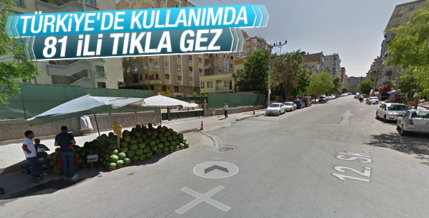 Google Street View Türkiye&#39;de kullanımda