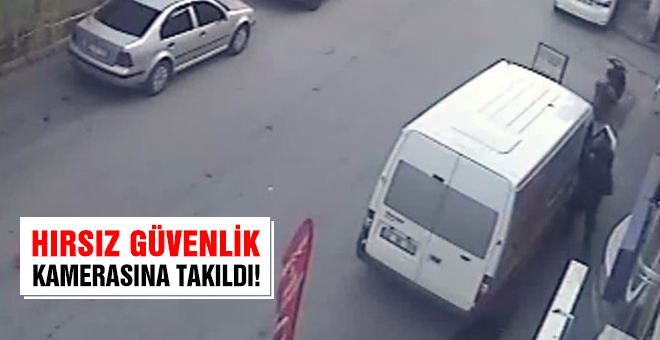 Hırsız güvenlik kamerasına takıldı