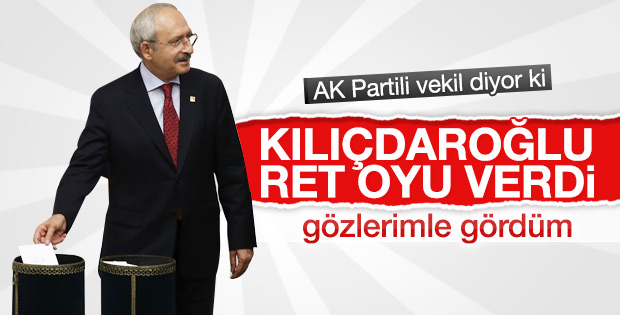 Kemal Kılıçdaroğlu hayır oyu kullandı