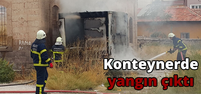 Konteynerde Yangın Çıktı