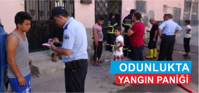 Odunlukta yangın paniği