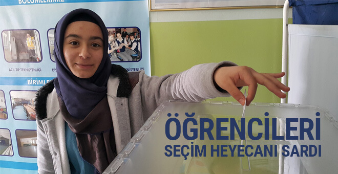 Öğrencileri seçim heyecanı sardı!