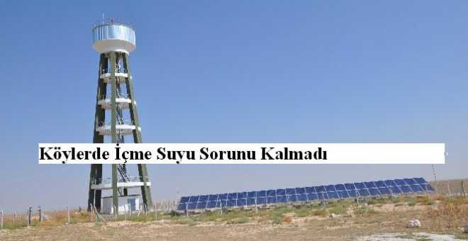 Köylerde İçme Suyu Sorunu Kalmadı