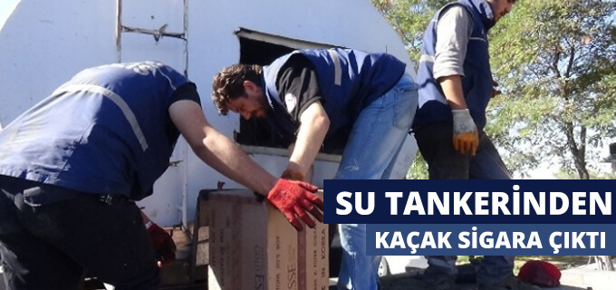 Su Tankerinden Kaçak Sigara Çıktı