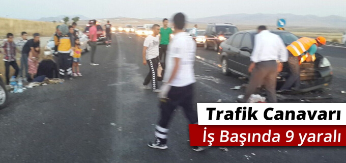 Trafik canavarı iş başında 9 yaralı